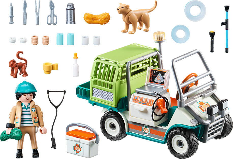 Zoo Vet With Medical Cart