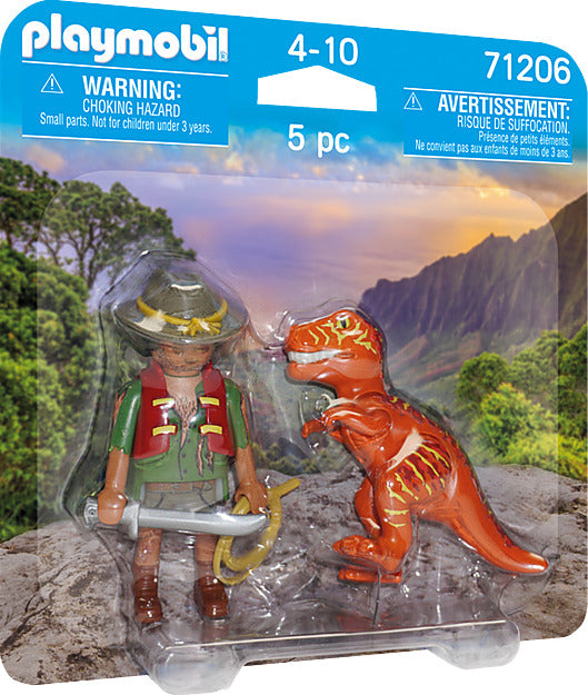 Playmobil Adventurer with T-Rex