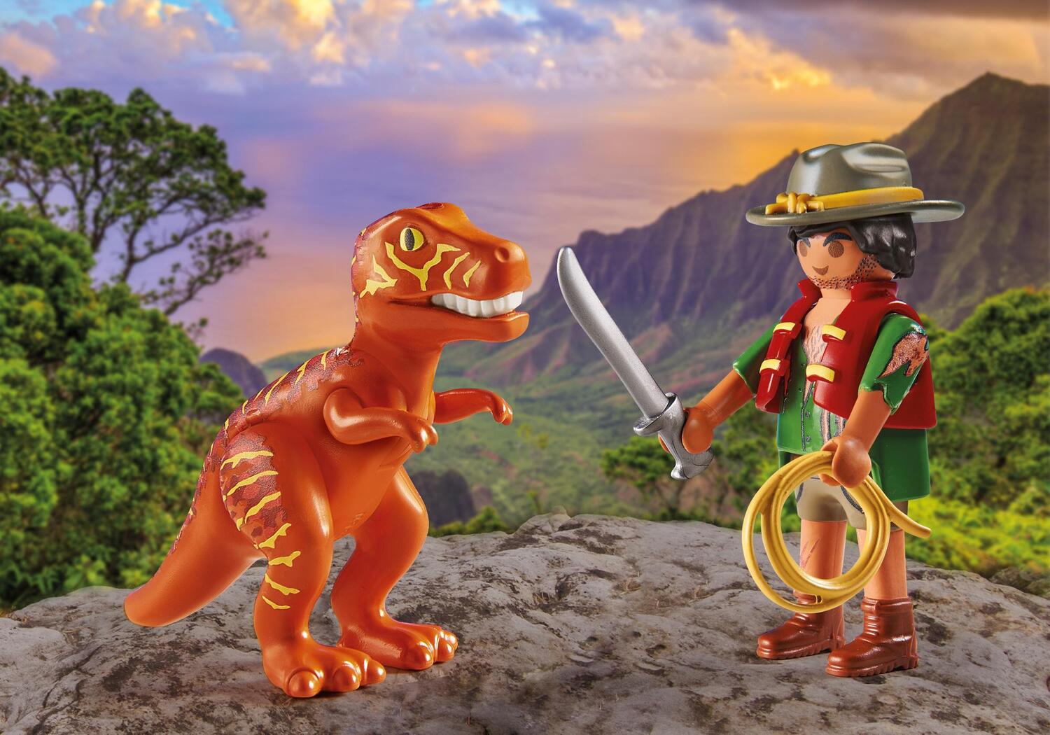 Playmobil Adventurer with T-Rex