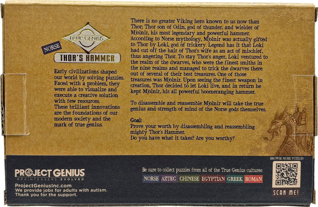 Thor's Hammer - brainteaser puzzle