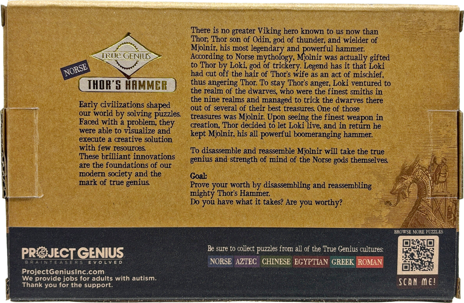 Thor's Hammer - brainteaser puzzle