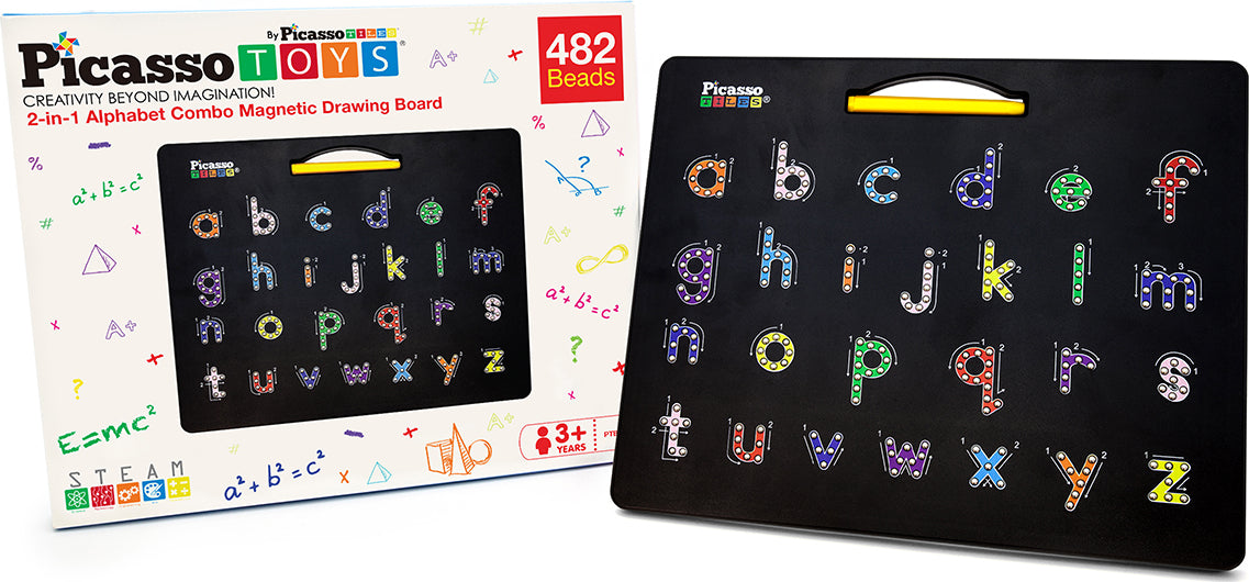 PicassoTiles Double-Sided Magnetic Drawing Board 12x10