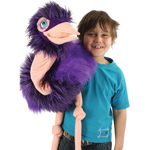 Purple Ostrich Puppet