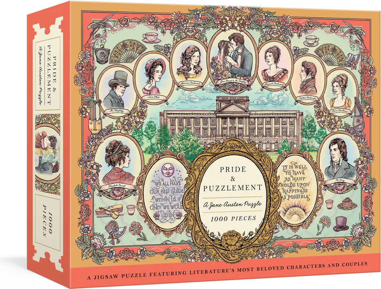 Pride and Puzzlement: A Jane Austen Puzzle: A 1000-Piece Jigsaw Puzzle Featuring Literature's Most Beloved Characters and Couples: Jigsaw Puzzles for Adults