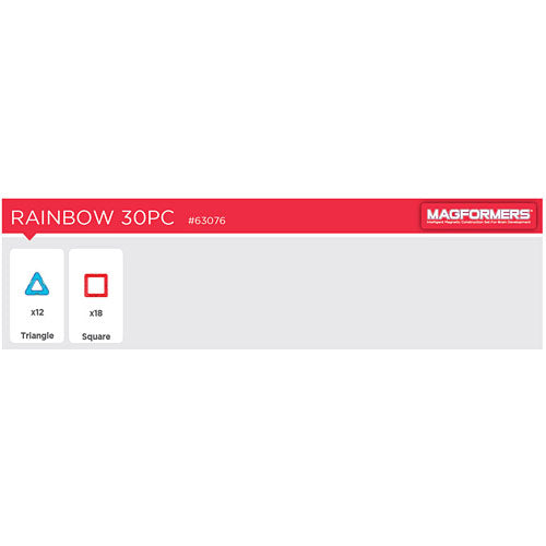 Magformers Rainbow 30pc set