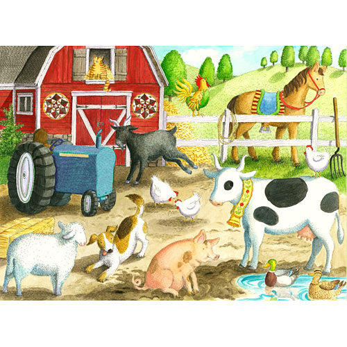 barnyard friends 35 pc puzzle