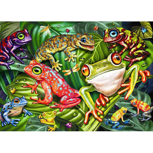 tropical frogs 35 pcs