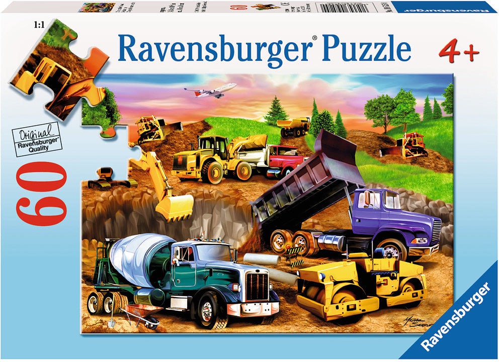Contruction Crowd 60 pc Puzzle