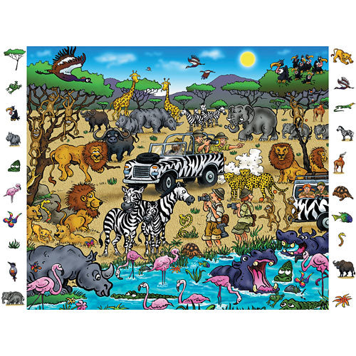 Safari Look & Find Puzzle 84 pcs