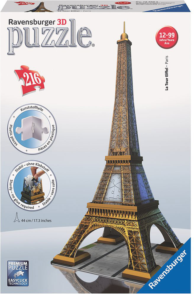 Eiffel Tower 3D 216 pc puzzle