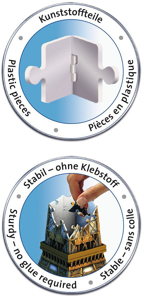 Eiffel Tower 3D 216 pc puzzle