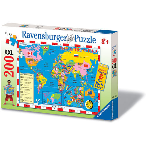 World Map XXL Puzzle  200pcs