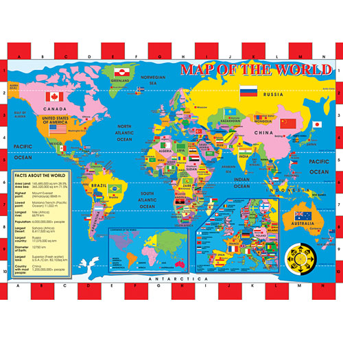 World Map XXL Puzzle  200pcs