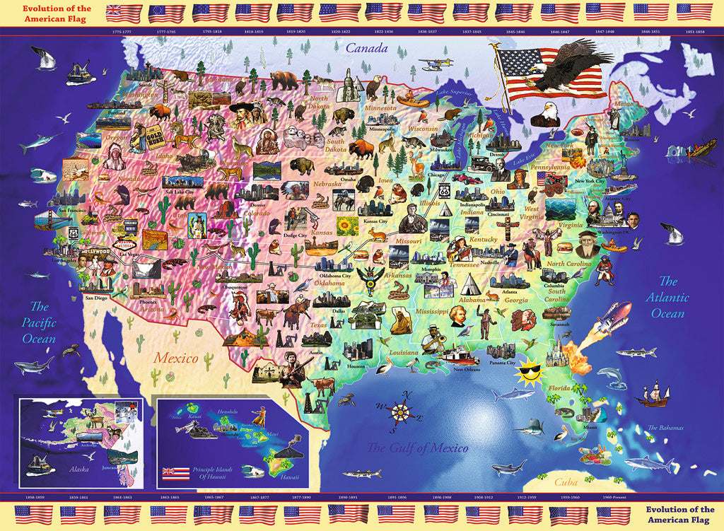 USA Map 300pc Puzzle