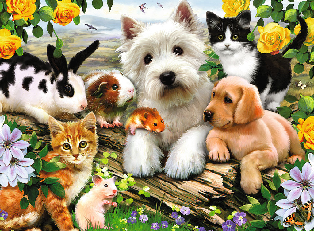 happy animal buddies 300 pc puzzle