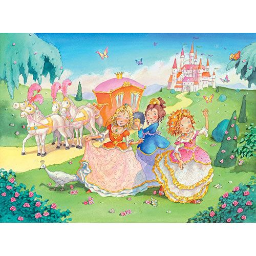 Princess Carriage Ride Puzzle 100 pc