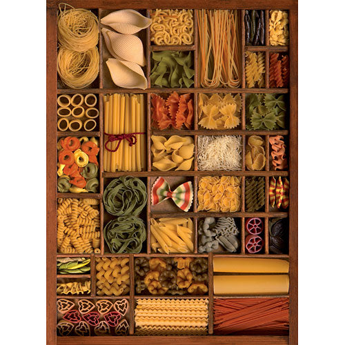 Bunte Pasta Puzzle (keep 1 w/cookbooks)