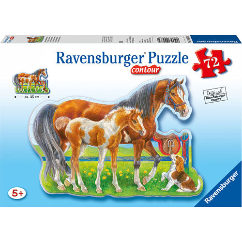 Happy Horses 72pc Shaped Puzzle