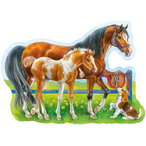 Happy Horses 72pc Shaped Puzzle