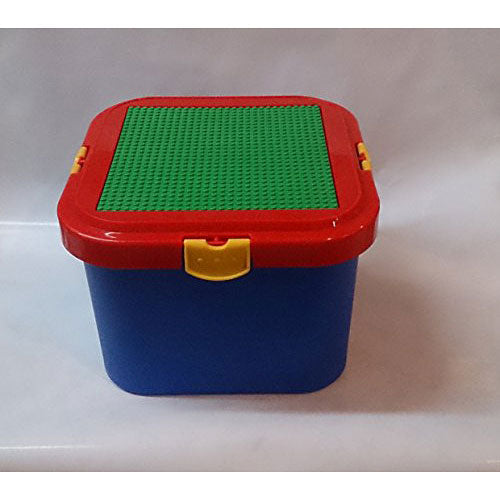 Romanoff: Storage Container with Building Plate for Lego & Bricktek