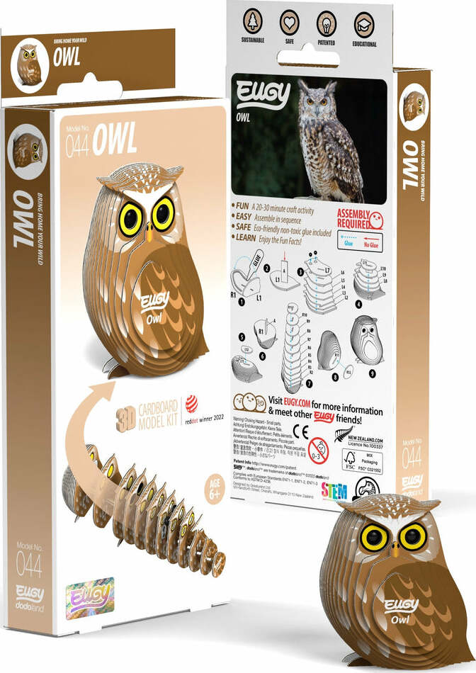 EUGY Owl 3D Puzzle