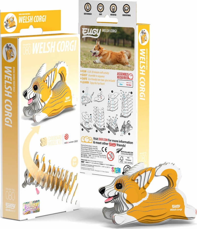 EUGY Welsh Corgi 3D Puzzle