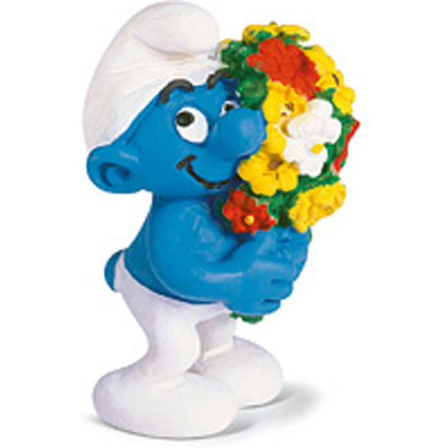 Smurf with Flowers
