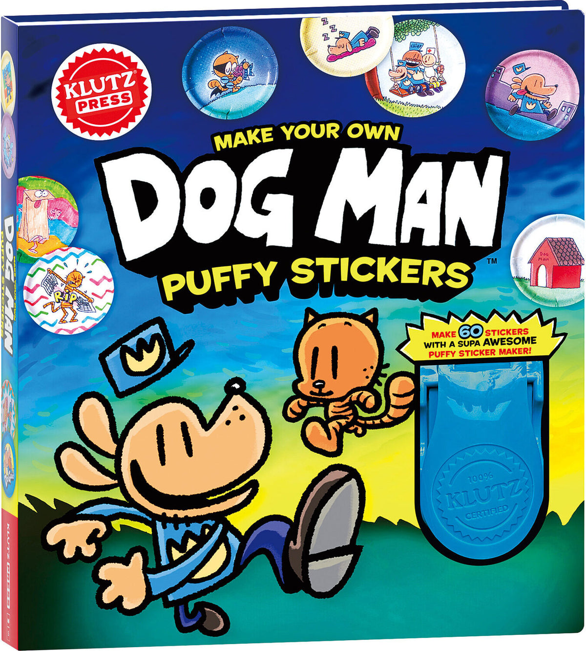 Make Your Own Dog Man Puffy Stickers