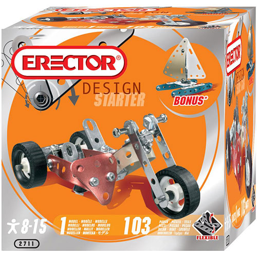 erector design kits assorted