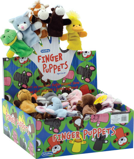 Plush Finger Puppets-asst