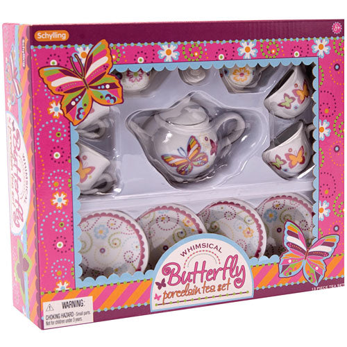 whimsical butterfly tea set