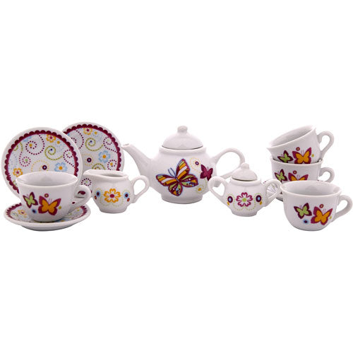 whimsical butterfly tea set