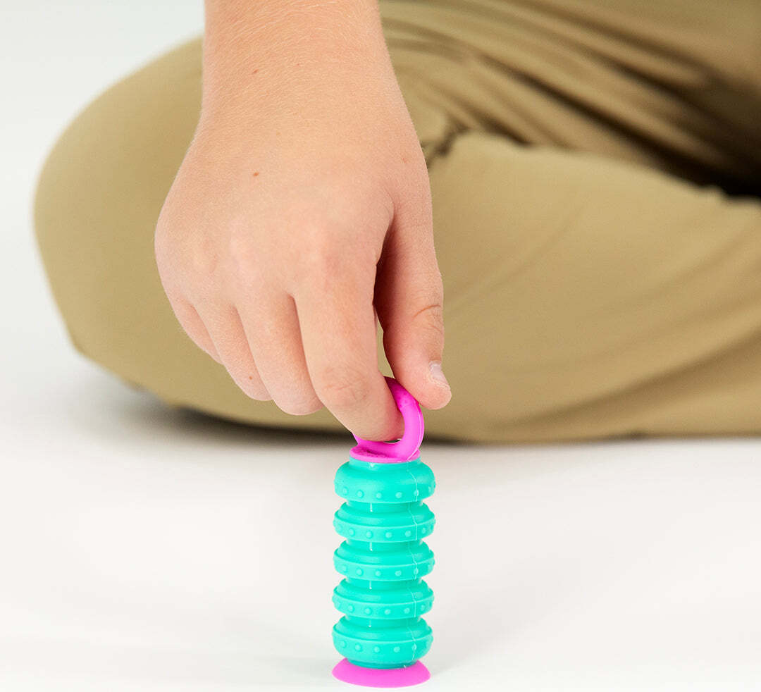 Krumples Plungy fidget toy (Lime)