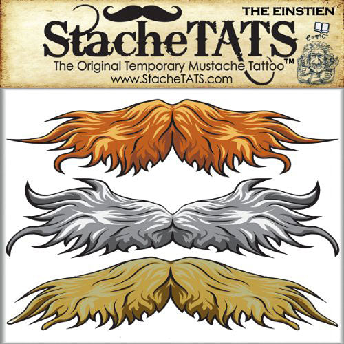 StacheTATS The Einstein Temporary Mustache Tattoo