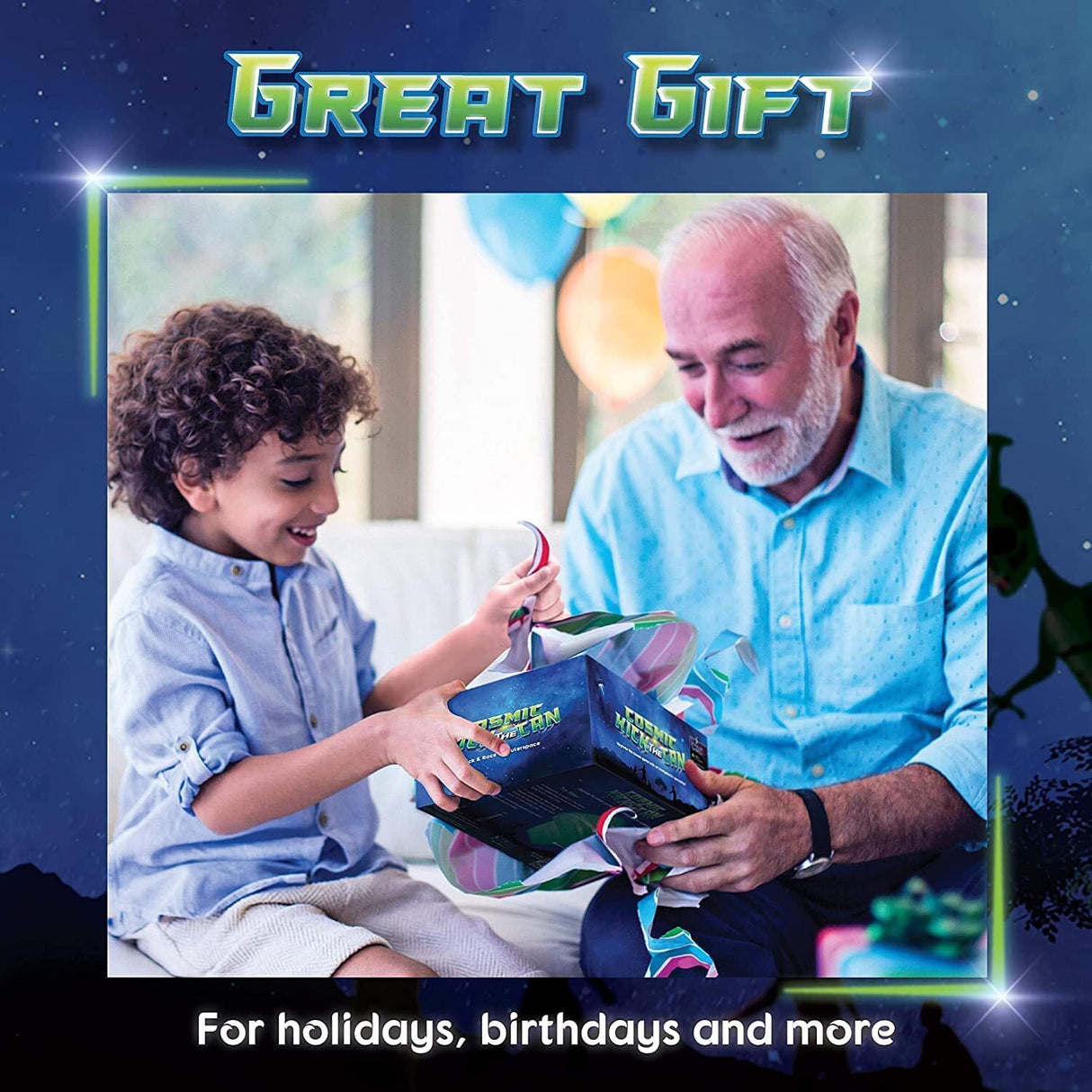 Cosmic Kick the Can: Outdoor Play with a Galactic Twist | Ages 5+, 4-12+ players | For Fans of Alien Toys, Kids Outdoor Toys an