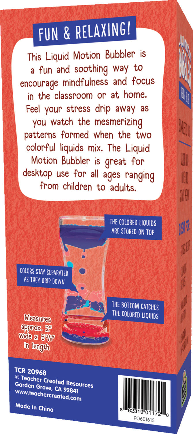 Red & Blue Liquid Motion Bubbler