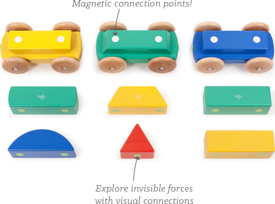 Magnetic Shape Train Tegu Baby and Toddler (9 pieces) color: BIG TOP