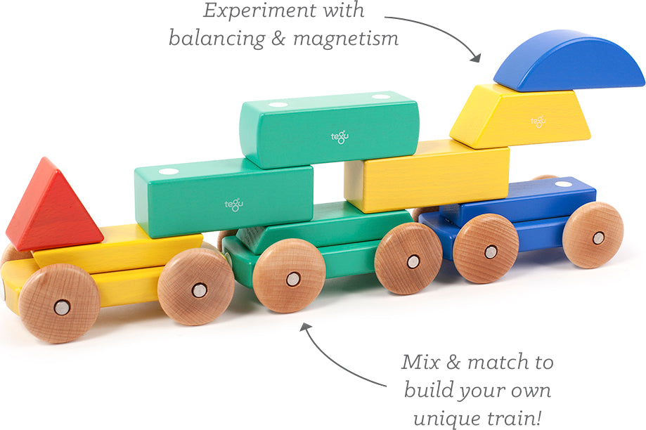 Magnetic Shape Train Tegu Baby and Toddler (9 pieces) color: BIG TOP