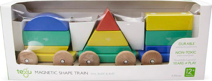 Magnetic Shape Train Tegu Baby and Toddler (9 pieces) color: BIG TOP