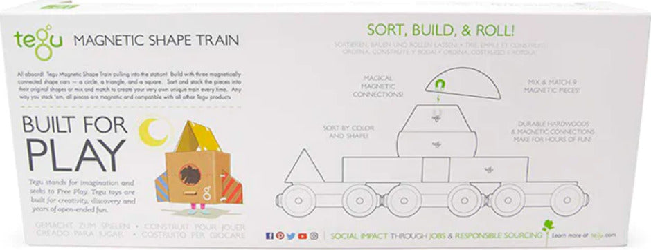 Magnetic Shape Train Tegu Baby and Toddler (9 pieces) color: BIG TOP