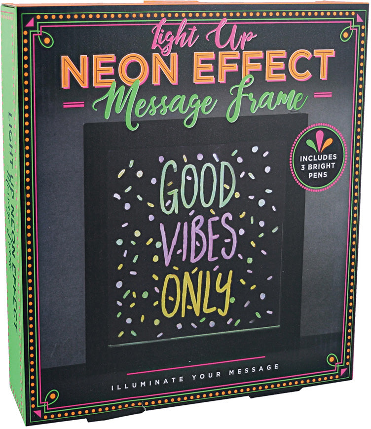 Light Up Neon Effect Message Frame