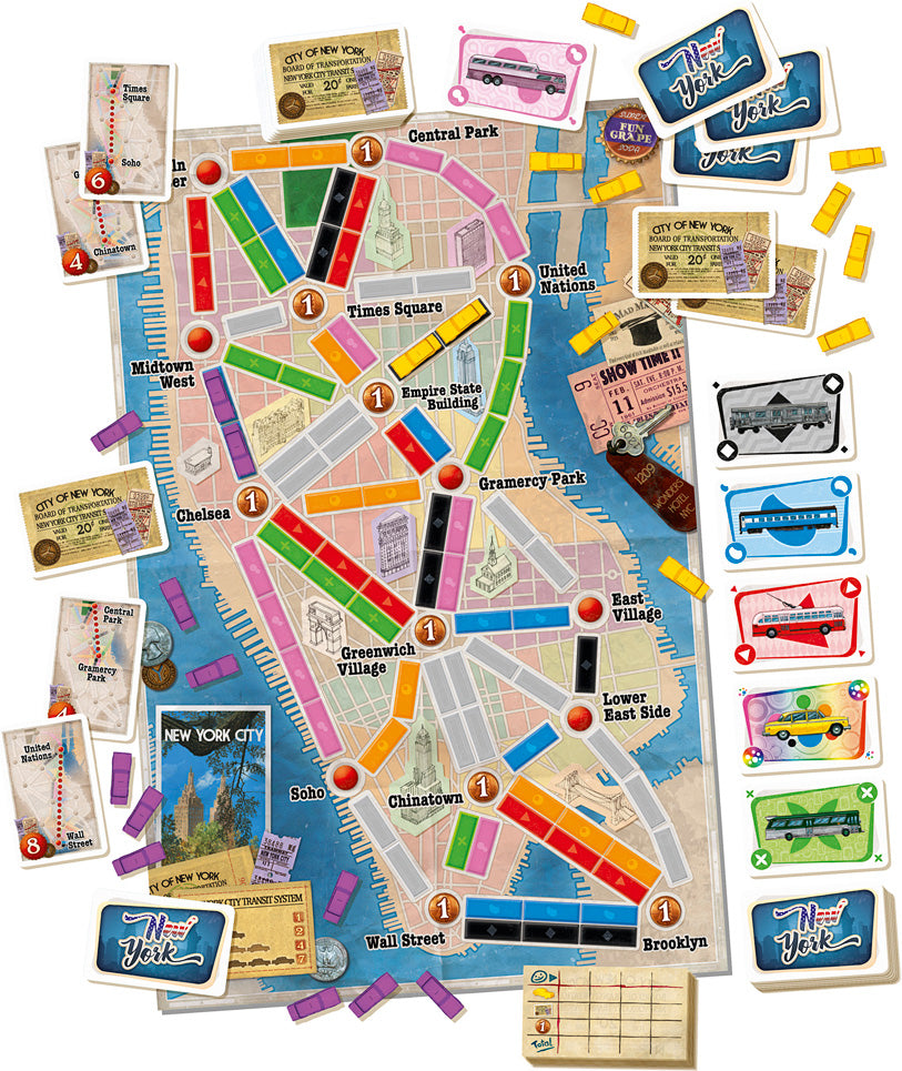 Ticket to Ride: New York Board Game