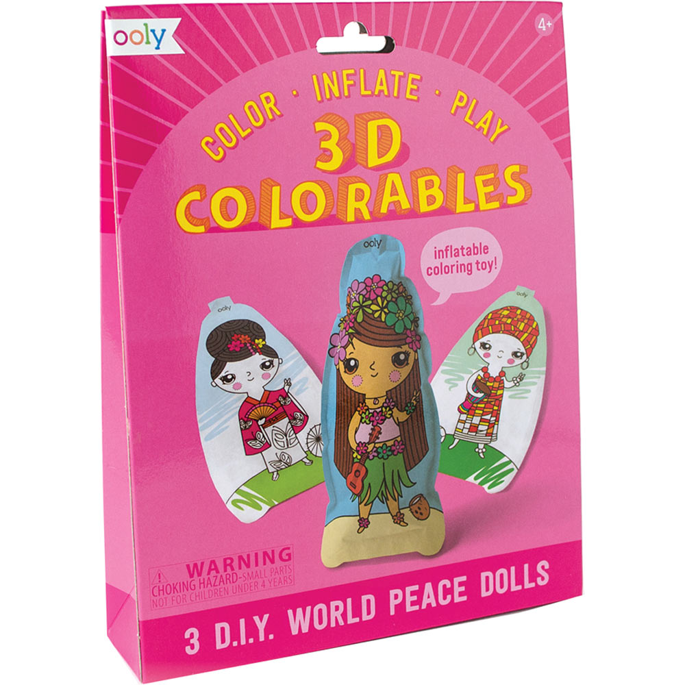 3D Colorable World Peace Dolls