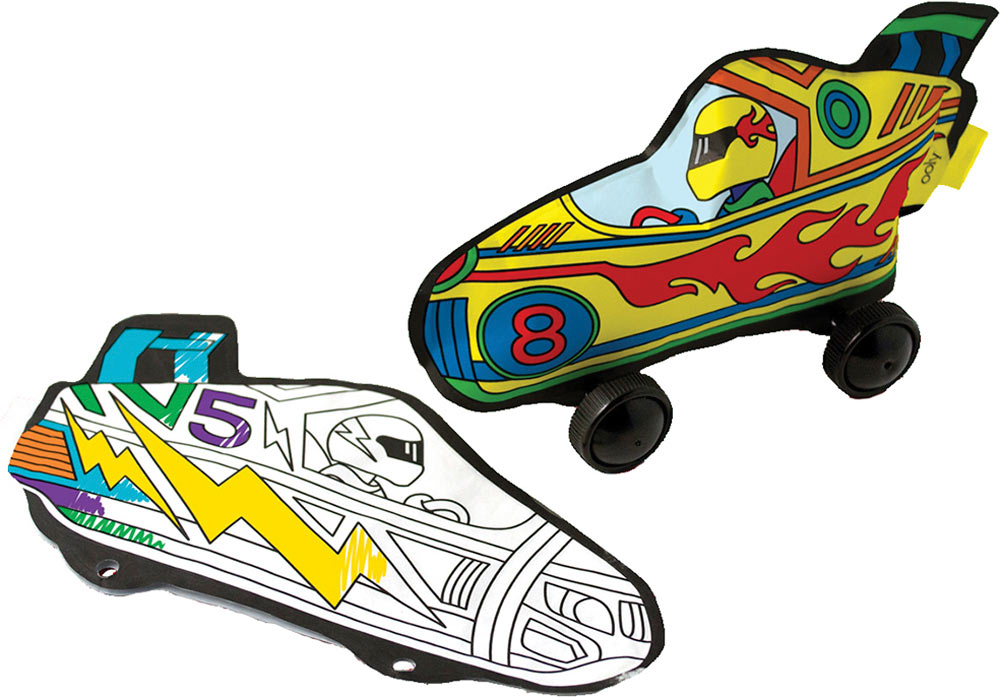 3D Colorable Radical Race Cars
