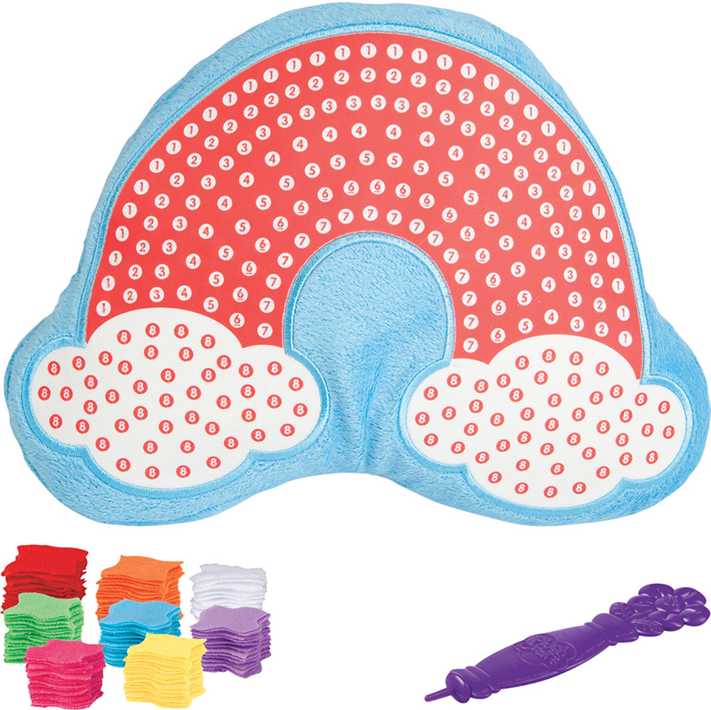 PlushCraft Rainbow Pillow