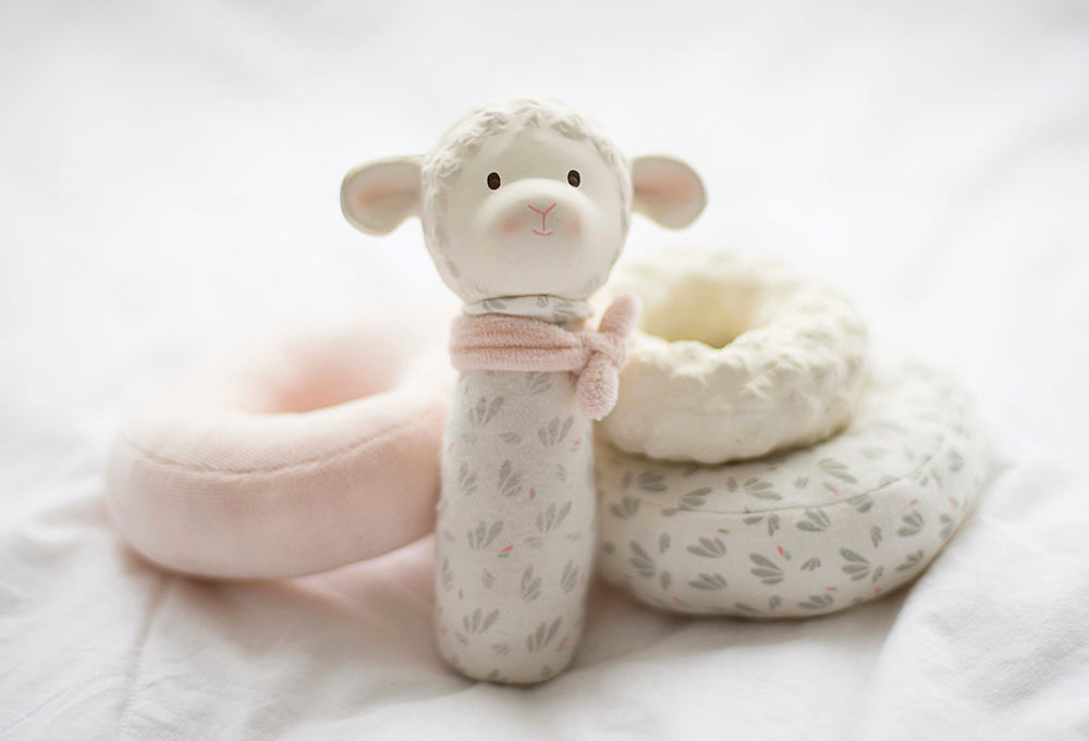 Lila the Lamb Squeaker Stacker