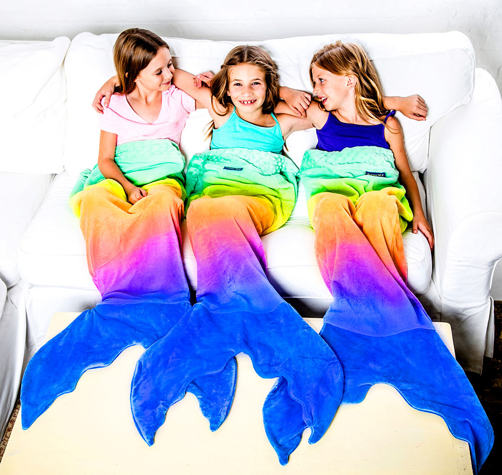 Rainbow Mermaid Blankie Tail