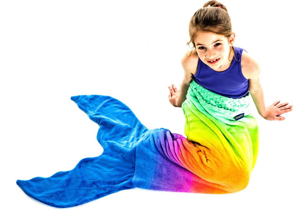 Rainbow Mermaid Blankie Tail