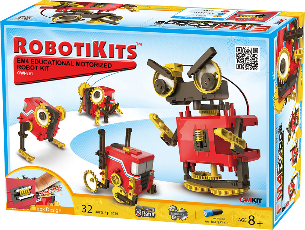 RobotiKits EM4 Motorized Robot Kit