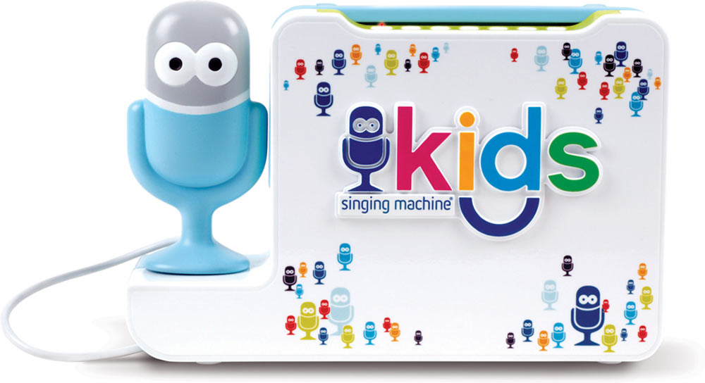 Singing Machine Kids Portable Bluetooth Sing-Along Speaker with Mic Guy Microphone